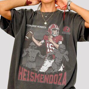 Fernando Mendoza T-Shirt Vintage Football Mendoza 15 Heisman Style Shirt